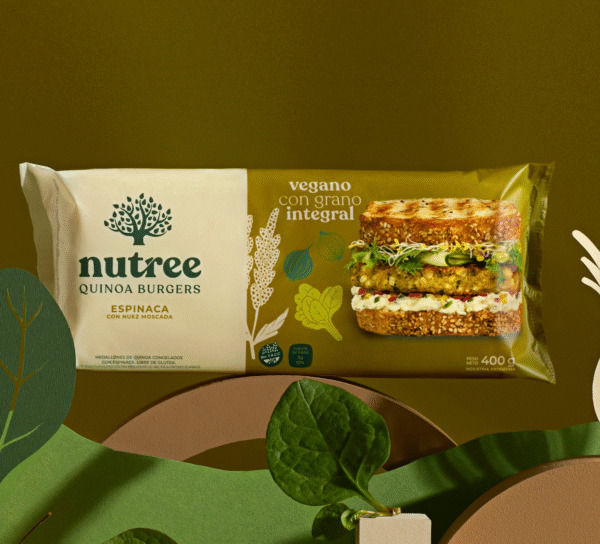 Hamburguesa de Quinoa y Espinaca por 4 unidades Nutree